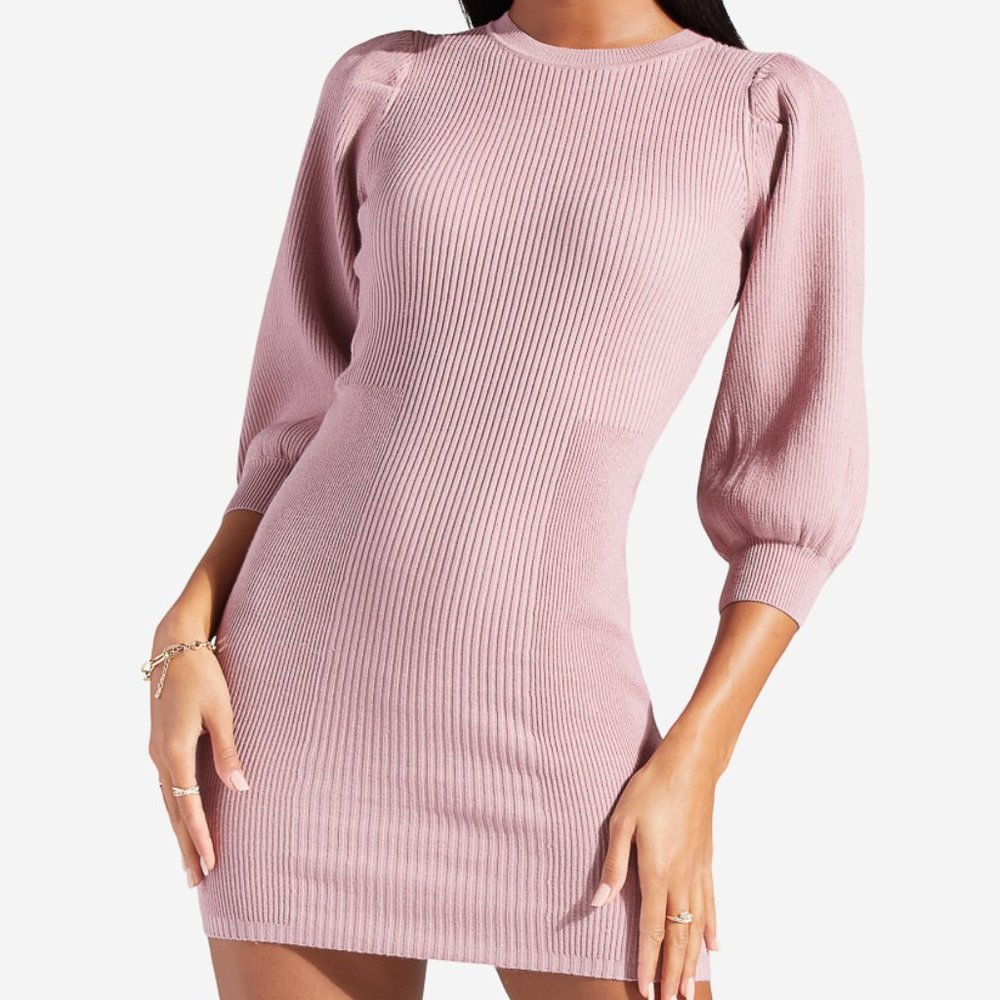 Brandnew Womens Puff Sleeve Fashionable Dress
